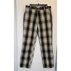 Phat Farm Y2K Men's Casual  100% Cotton Plaid‎ Pants Size 34 x 32